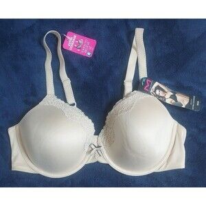 NWT Ladies Maidenform Comfort Devotion Nude Extra Body Coverage Bra Size 38C